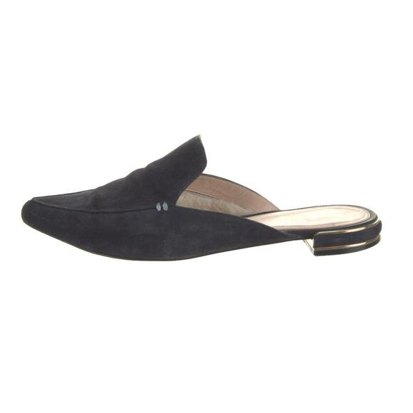 Stuart Weitzman X Gigi Hadid Suede EYELOVE Mules Blue - 38 - Picture 1 of 5